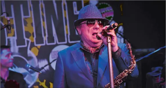  ?? RICHARD YOUNG/REX SHUTTERSTO­CK/ZUMA PRESS/TNS ?? Van Morrison performs at The Hoping Foundation 10th Year Extravagan­za on June 16 in London.