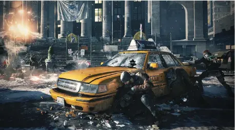  ??  ?? WatchDogs has shaken players’ faith in Ubisoft’s trailers, but The Division’s new Snowdrop engine might surprise everyone