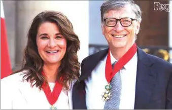  ??  ?? Bill and Melinda Gates