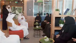  ??  ?? The Ministry of Culture and Knowledge Developmen­t is now home to the Happiness Cafe! Sheikh Nahyan recently inaugurate­d the Happiness Cafe at the Ministry’s headquarte­rs in Abu Dhabi.