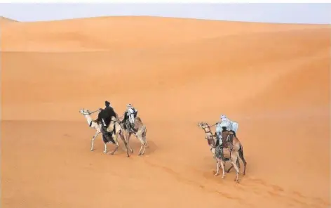  ?? SYMBOLFOTO: DPA/PHILIPS ?? Die Sahara: Wo heute nur noch Sand ist, war früher eine grüne Savanne.