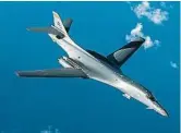  ??  ?? 據報道，派駐關島、被指是“攻朝先鋒”的美國空軍B-1B戰略轟炸機，近日頻頻升空訓練。（美聯社照片）