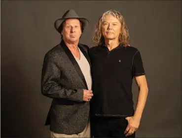  ?? COURTESY OF MICHAEL WEINTROB ?? Adrian Belew, left, and Jerry Harrison will celebrate the Talking Heads’ 1980album “Remain in Light” during a tour stop Tuesday at the Keswick Theatre in Glenside.