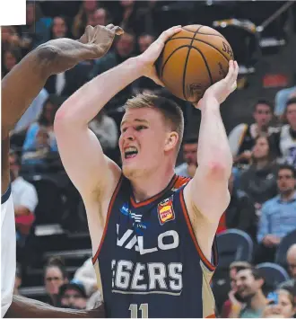  ??  ?? IN FORM: Townsville’s Harry Froling ( pictured in action for the 36ers against the Utah Jazz) has been selected in the Boomers squad for the next round of the FIBA World Cup qualifiers.