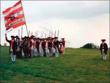  ?? Submitted photo ?? Revolution­ary War re-enactors will stage the 1778 Battle of Chase Farm at Chase Farm Park in Lincoln Saturday, Oct. 21.