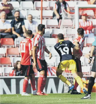  ??  ?? Oxford United took the lead in a frenetic start to the game last weekend.