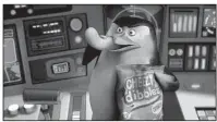  ??  ?? During a top secret mission, Skipper takes a break to enjoy a cheesy snack in The Penguins of Madagascar. It came in second at last weekend’s box office and made about $35 million Wednesday through Sunday.