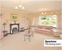  ??  ?? Spacious The living room