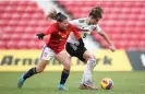  ?? George Wood/Getty Images ?? Claudia Pina in action during the Arnold Clark Cup game against Germany at Middlesbro­ugh’s Riverside Stadium. Photograph: