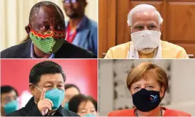  ?? Composite: The ObThe ?? Clockwise from top left: South African leader Cyril Ramaphosa, India’s Narendra Modi, Germany’s Angela Merkel and China’s Xi Jinping show how it’s done.