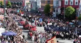  ?? ARKIVFOTO: RTUNE NIELSEN ?? STOR DAG: Det er bare Bergen som kan feire 17. mai som Bergen, skriver Siw Slevigen.