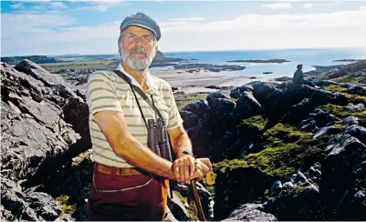  ??  ?? Lord Strathcona on Colonsay: he was the only member of Margaret Thatcher’s government to have a beard, which some thought led to his sacking