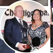  ??  ?? Inset left: Overall Award winner of the Sligo Business Awards last year were Stephen and Ann Mullen, Sligo Haulage. Above: The team at Sligo Haulage at last year’s Sligo Business Awards.