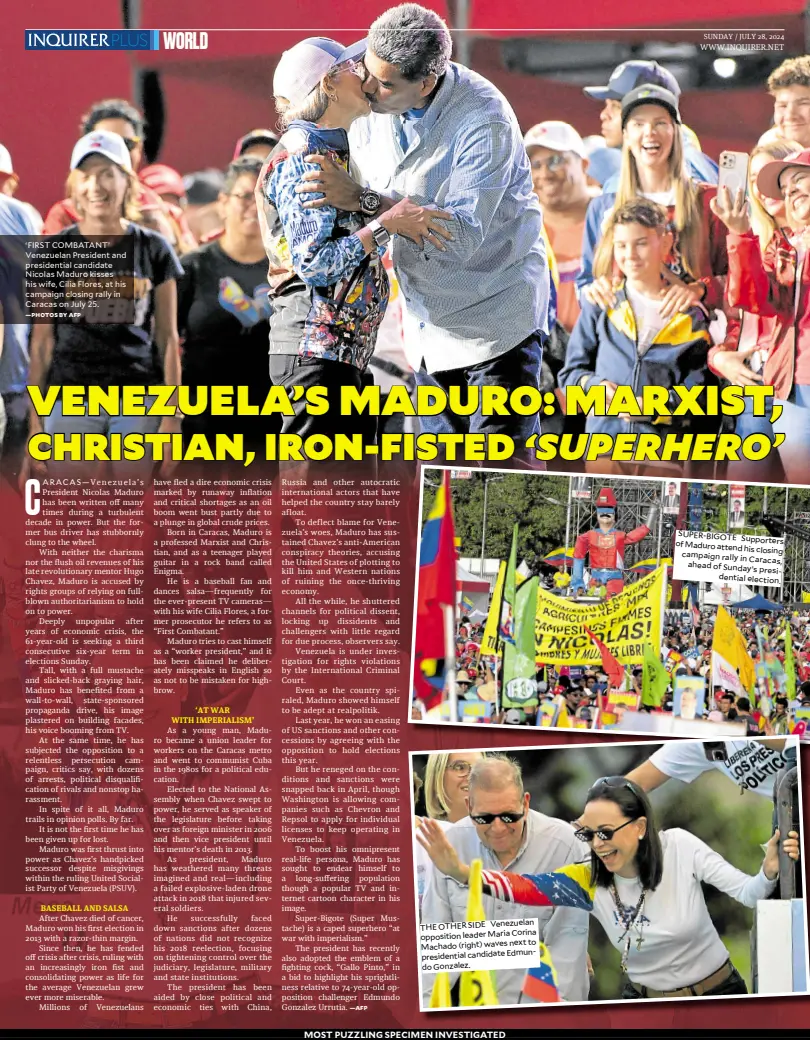 VENEZUELA’S MADURO MARXIST, CHRISTIAN, IRONFISTED ‘SUPERHERO