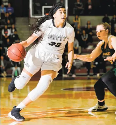  ?? Samuel Stringer / MaxPreps ?? Junior Haley Jones averaged 21.8 points, 10 rebounds, 4.1 assists and 2 steals per game for Mitty.