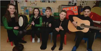  ??  ?? These talented perfromers from Boherbue shone at the Duhallow Scór na n Páistí junior finals.