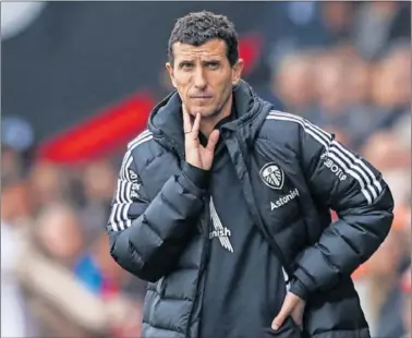  ?? ?? Javi Gracia, la temporada pasada dirigiendo un partido del Leeds en la Premier.