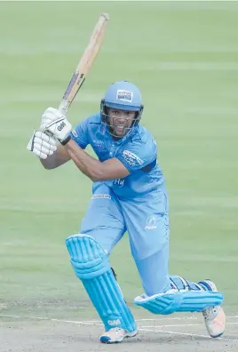  ?? Picture: Gallo Images ?? YOUNG GUN. Tony de Zorzi scored a century as the Titans beat the Knights by nine wickets at Centurion yesterday.
