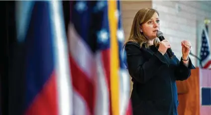  ?? Brett Coomer / Staff photograph­er ?? Rep. Lizzie Fletcher, D-Houston, won a crowded primary in 2018 before knocking off longtime incumbent Republican U.S. Rep. John Culberson. She defeated Republican Wesley Hunt in 2020 and now has a clear path to the Democratic nomination in next year’s race.