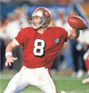  ?? GEORGE ROSE/GETTY IMAGES ?? Steve Young was the Super Bowl 29 MVP.