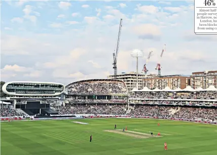  ?? ?? Reader Mike Dunn was blocked from using cash at Lord’s Cricket Ground on a recent visit. Lord’s said its cash ban was ‘efficient’ and ‘hygienic’ for visitors