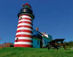  ?? PHIL SAVIGNANO ?? West Quoddy Head Lighthouse in Lubec, Maine.