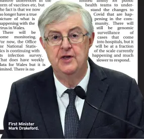  ?? ?? First Minister Mark Drakeford.