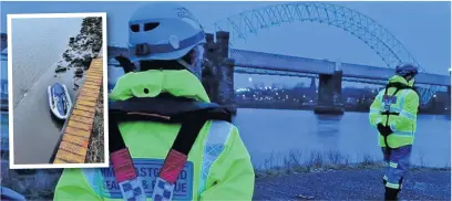  ?? HM Coastguard Crosby ?? ● HM Coastguard Crosby, with Wirral Coastguard Rescue Team responded to a report of a person drifting on a jet ski without a life jacket near Runcorn Bridge(inset) the jet ski