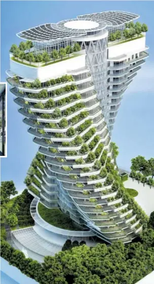  ?? VINCENT CALLEBAUT ARCHITECTU­RES ?? Izgled je inspiriran strukturom DNK i dvjema spiralama - izvorom života i simbolom sklada koji se odražava na ideju krajnje ravnoteže