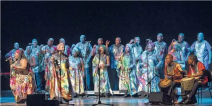  ?? | PHOTO COPYRIGHT GIOVANNI DANIOTTI ?? The Soweto Gospel Choir brings its mix of African gospel, reggae, spirituals and pop music to Symphony Center.