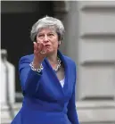  ?? FOTO: MANDEL NGAN/LEHTIKUVA ?? Theresa May avgick som Storbritan­niens premiärmin­ister 10 juli.