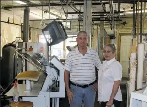  ?? The Sentinel-Record/Max Bryan ?? PROUD OWNERS: Bob and Debbie Paulk, the owners of ABC Cleaners, located at 1701 Central Ave., are closing the business down today. The couple have owned the dry cleaning operation since 2001.