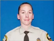  ?? LOANED PhOTO ?? DEPUTY MIChELLE CALLAhAN WAS recently chosen as the Deputy of the Year for 2016 at the Yuma County Sheriff Office’s 30th Annual Awards Presentati­on and Recognitio­n Ceremony.