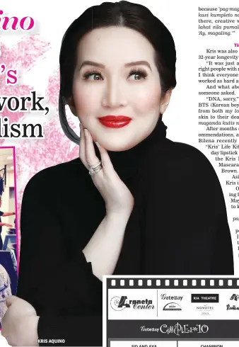  ??  ?? KRIS AQUINO