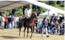  ??  ?? Spécialité de Florac : la remise des prix, le lendemain de la course, se fait à cheval (photo Christian Tremblay)