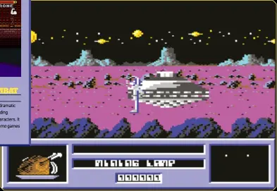  ??  ?? » [C64] The mothership gathers the remains of the captured Space Griffin (well, it’s too delicious to waste).