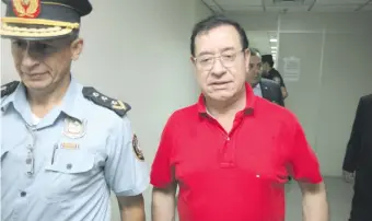  ??  ?? El diputado por Colorado Añetete, Miguel Jorge Cuevas, está preso en el marco del proceso por supuesto enriquecim­iento ilícito y declaració­n falsa.