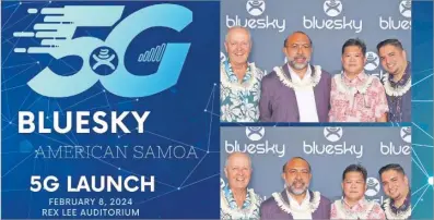  ?? Picture: SUPPLIED ?? BlueSky American Samoa, a subsidiary of Amalgamate­d Telecom Holding Ltd (ATH), has launched 5G in the island nation, making it the first in the Pacific region to offer 5G enabled services to customers.