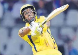  ?? PTI ?? ▪ Dwayne Bravo scored a 30ball 68 to set up Chennai Super Kings’ victory on return from ban.