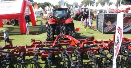  ??  ?? Some of the equipment that was exhibited by Agricon Zimbabwe at the Agricultur­al Dealers and Manufactur­ers Show in Mazowe recently