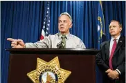 ?? ERIK VERDUZCO / LAS VEGAS REVIEW-JOURNAL ?? Clark County Sheriff Joe Lombardo said he didn’t know what prompted Stephen Paddock to end the gunfire and take his own life.