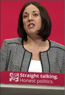  ??  ?? No new blood: Scottish Labour leader Kezia Dugdale