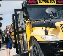  ?? BRUCE CHESSELL/SENTINEL-REVIEW/FILES ?? Everyone needs to be alert as young pedestrian­s and school buses return to the roads.