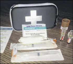  ?? LYNN CURWIN/TRURO DAILY NEWS ?? Naloxone take home kits are being provided, free of charge, through several pharmacies across Nova Scotia in an effort to combat opioid overdoses.