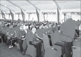  ?? ?? PPP General Secretary Bharrat Jagdeo speaking at the congress (PPP photo)