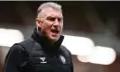  ?? Ashley Crowden/JMP/ Shuttersto­ck ?? Nigel Pearson during Bristol City’s win against Birmingham last month. He thinks the club ‘will massively take off’ at some point. Photograph: