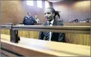  ??  ?? DESPERATE: Sipho ‘Brickz’ Ndlovu in the Roodepoort Magistrate’s Court yesterday.