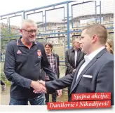  ??  ?? Sjajna akcija: Danilović i Nikodijevi­ć