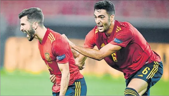  ?? FOTO: GETTY ?? Los jugadores de España