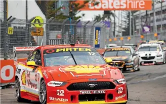  ??  ?? Fabian Coulthard won two races last season alongside Scott McLaughlin in Team Penske.